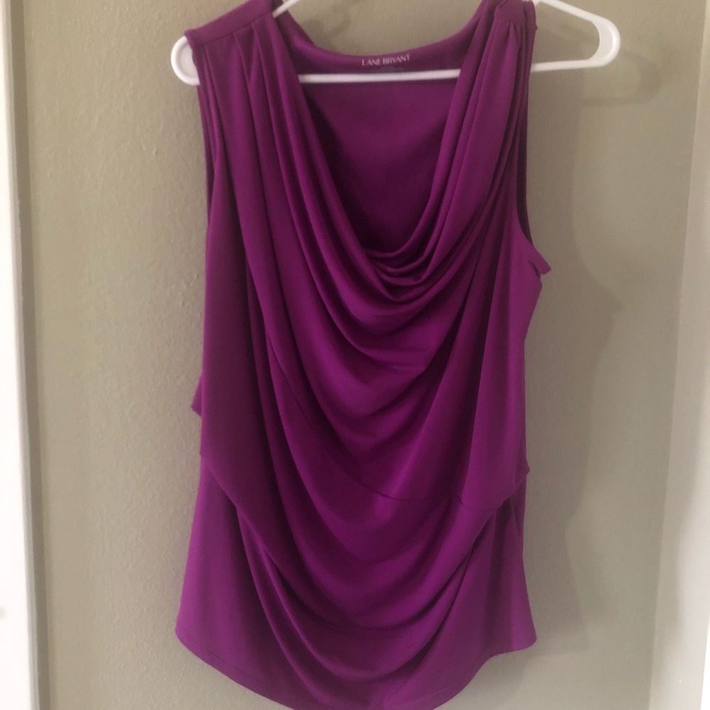 Lane bryant 14/16 purple shirt blouse